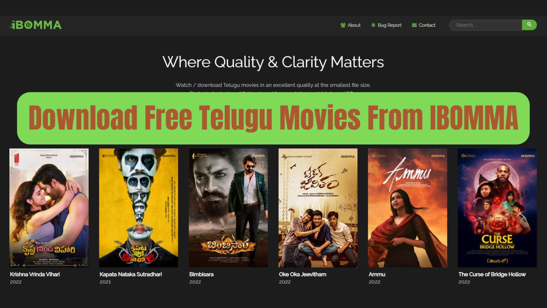 iBOMMA Telugu HD Movies Free Download 2023